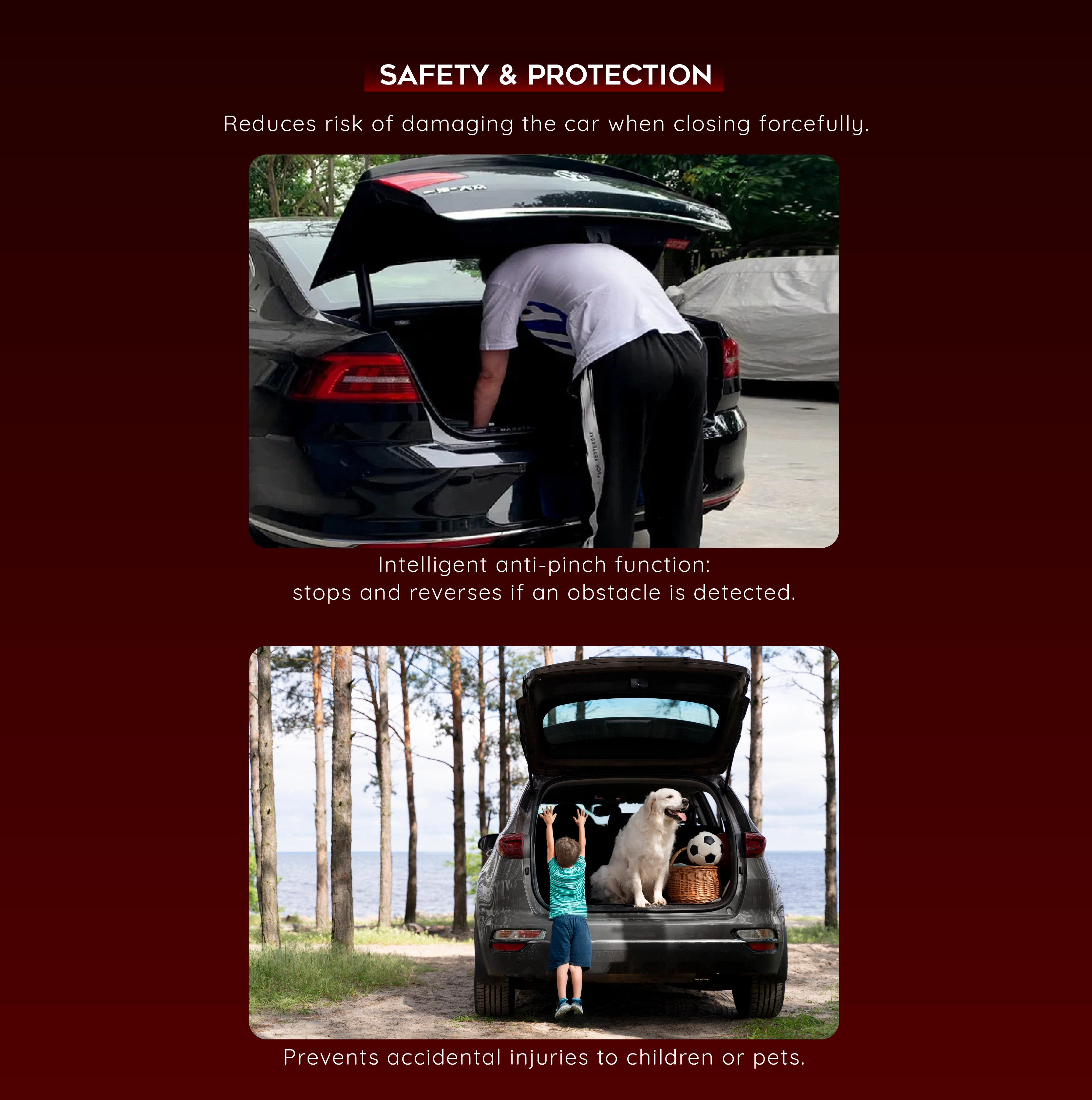 Power Boot Smart Integration - Advanced integration with car's central lock and foot-sensor activation